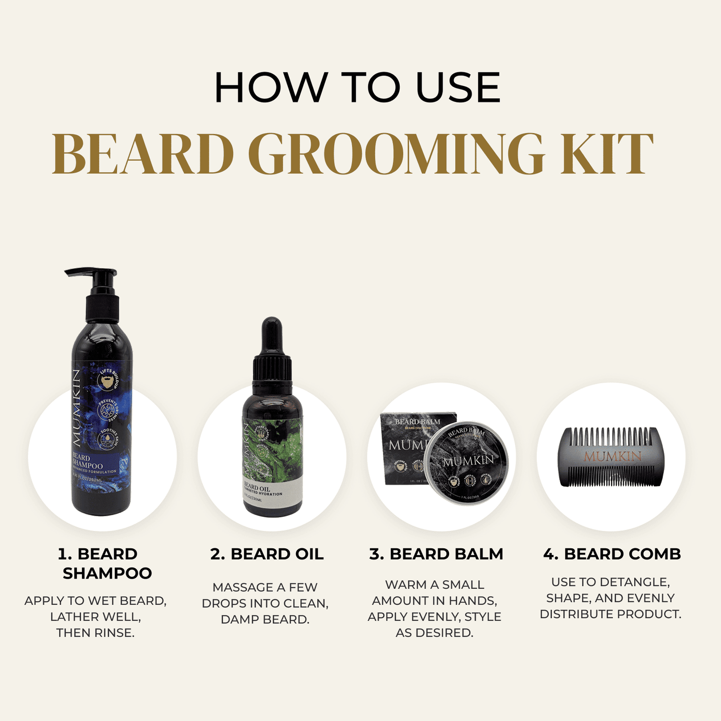 Beard Grooming Kit: Beard Oil UK | MUMKIN