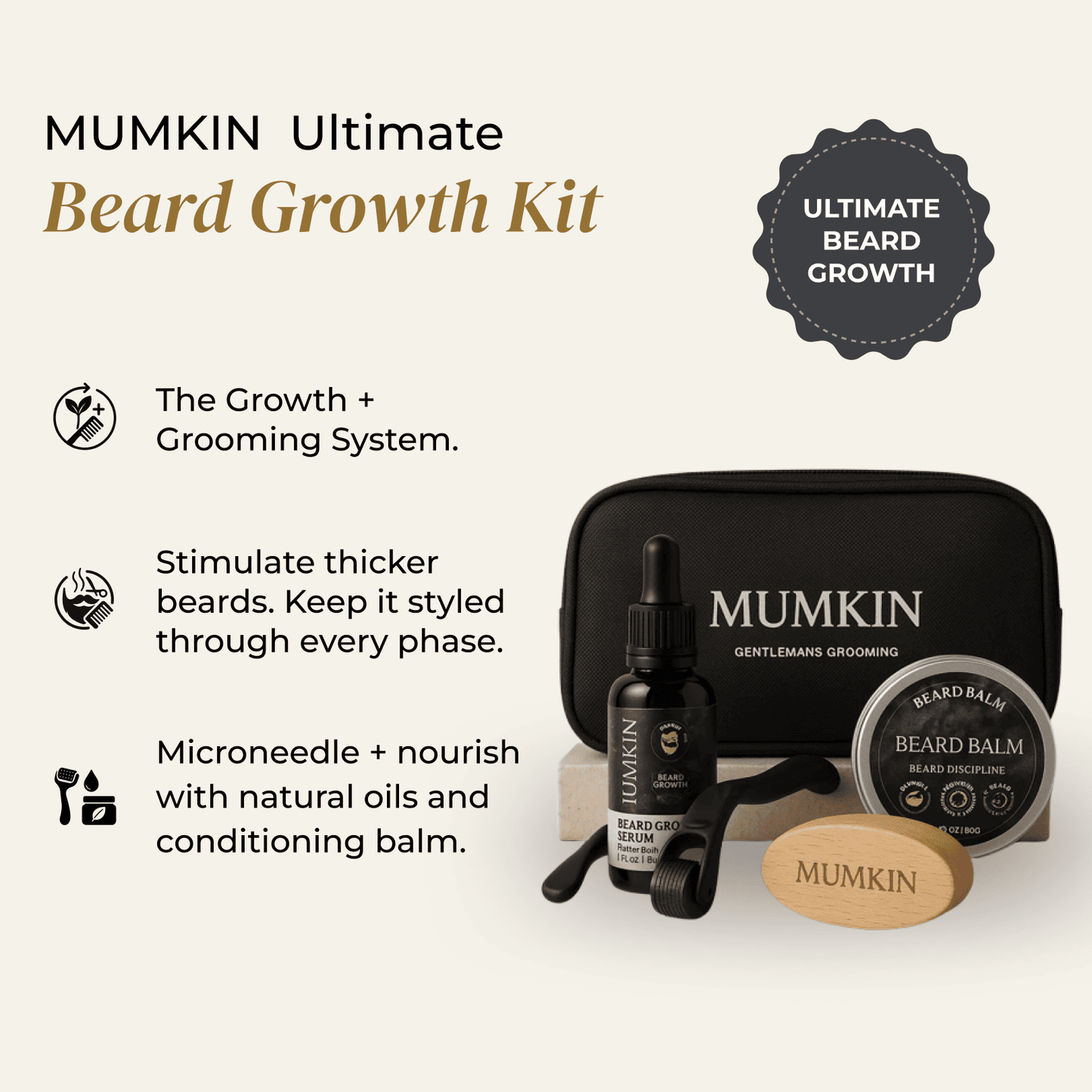 MUMKIN Ultimate Beard Growth Kit