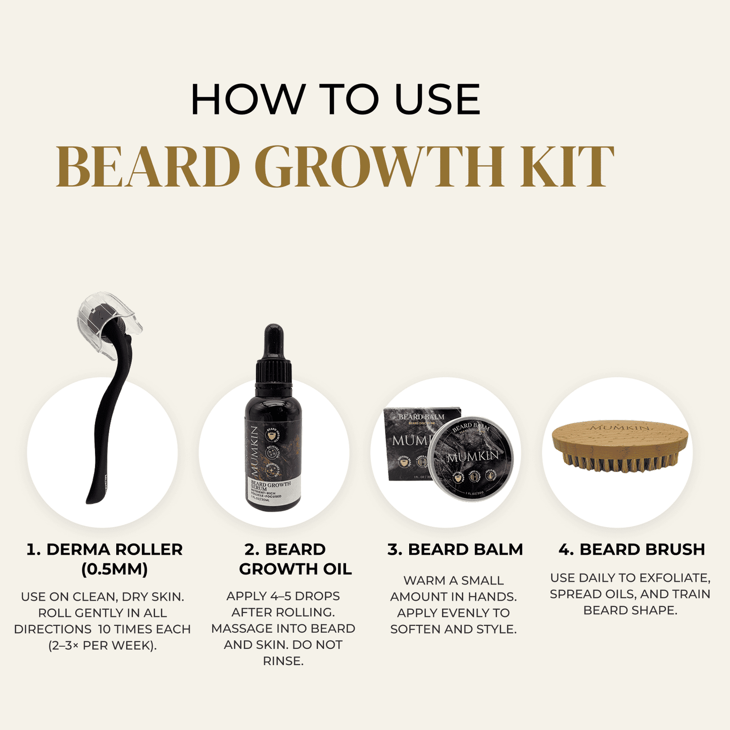 MUMKIN Ultimate Beard Growth Kit