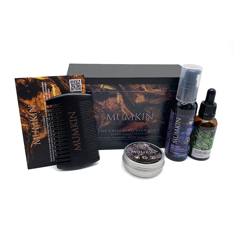 thumbnail image 2 of SDJMa Beard Brush, Beard Comb, Beard Oil, & Beard Balm Grooming Kit For Men's Care, Travel Bamboo Facial Hair Set For Growth, Styling, Shine... 2 of 14