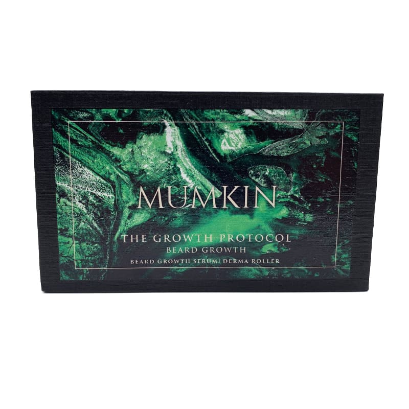 MUMKIN Beard Growth Kit with 0.5mm Titanium Derma Roller & Beard Growth Oil