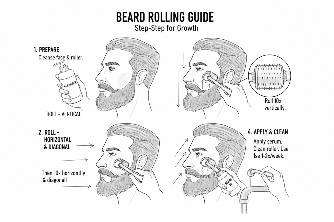 Derma Roller for Beard Near Me. How to Use It for Best Results