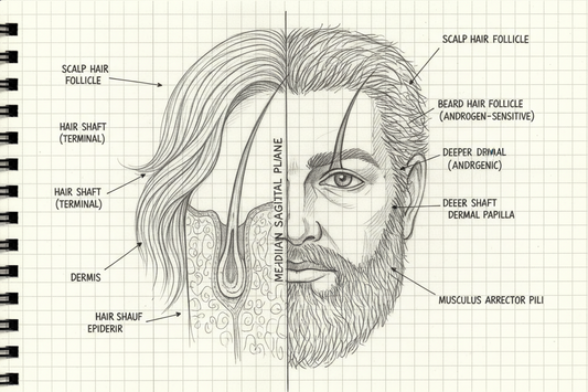 Scalp Hair vs Beard Hair: Why They Need Different Care