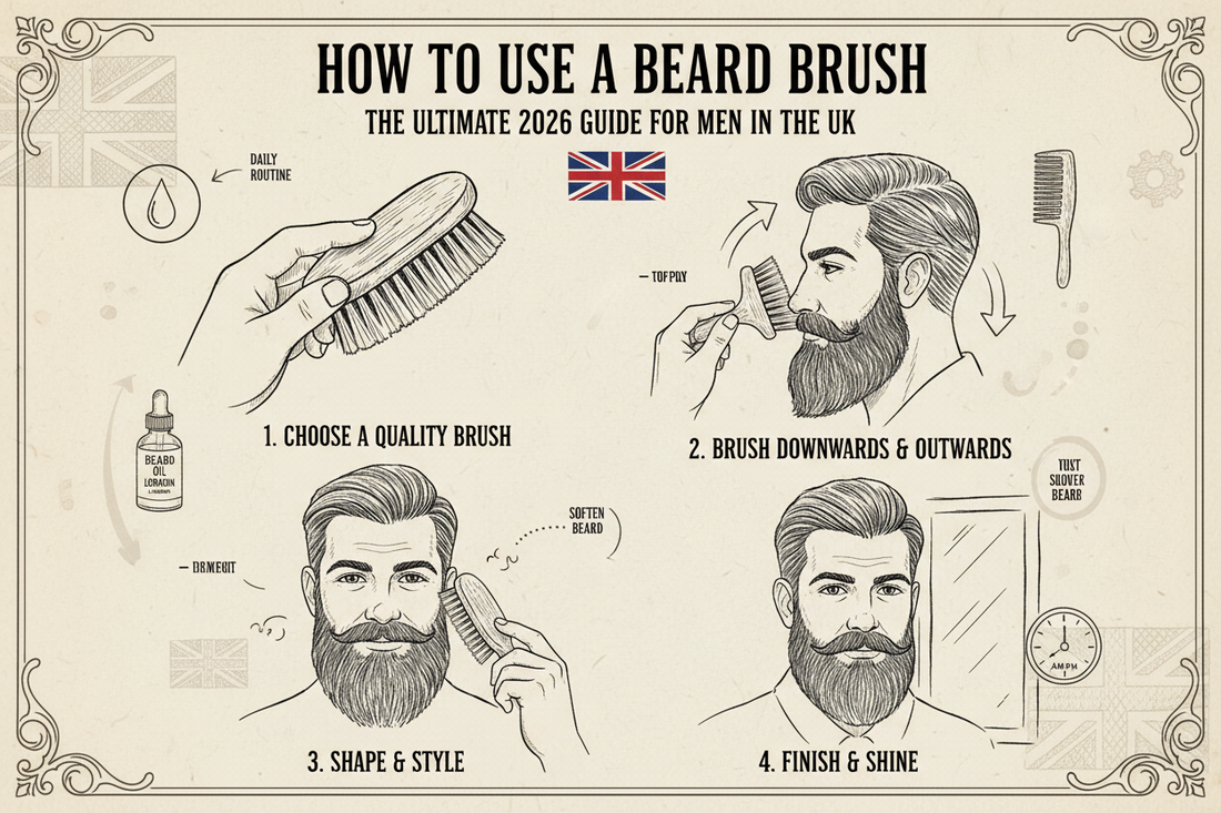 How to Use a Beard Brush. The Ultimate 2026 Guide for Men in the UK