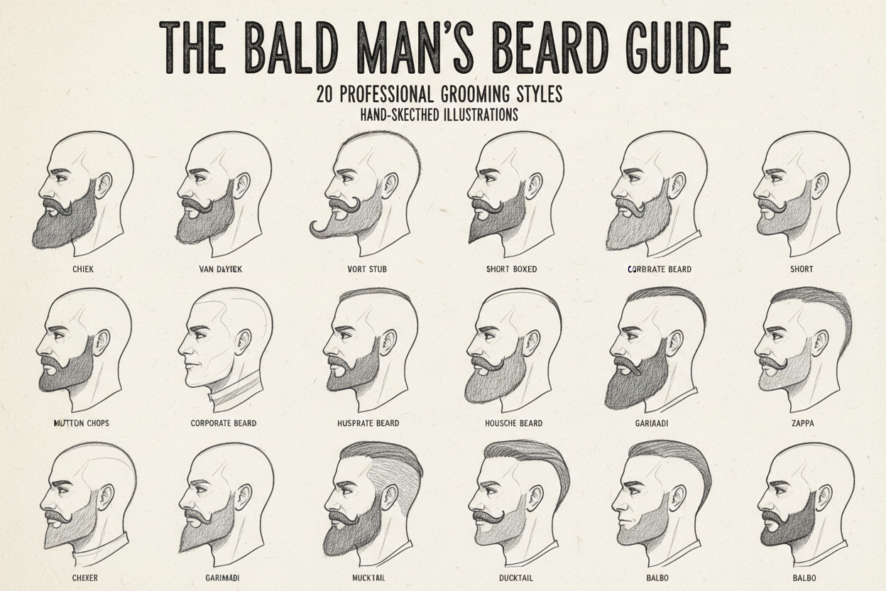 Best Beard Grooming Styles for Bald Men in 2026 | Top Beard Looks for a