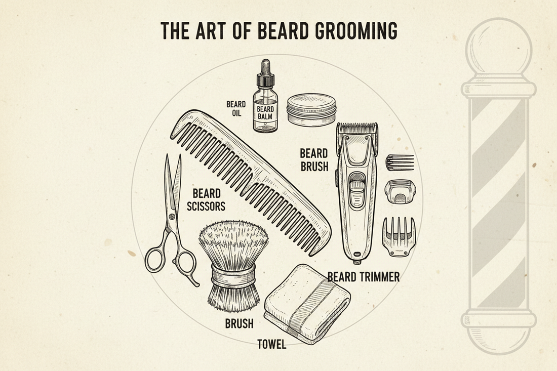 the art of beard grooming kit
