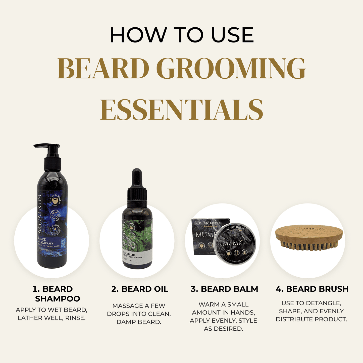 MUMKIN The Ultimate Beard Grooming Essentials