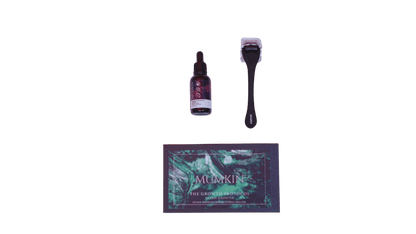MUMKIN Beard Growth Kit with 0.5mm Titanium Derma Roller & Beard Growth Oil