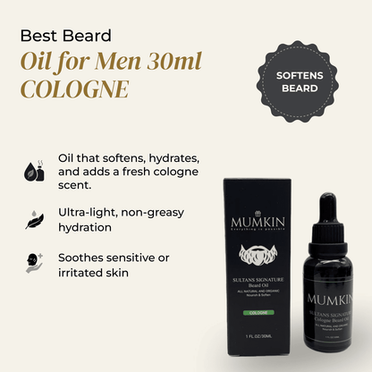 Best Beard Oil for Men 30ml COLOGNE | MUMKIN