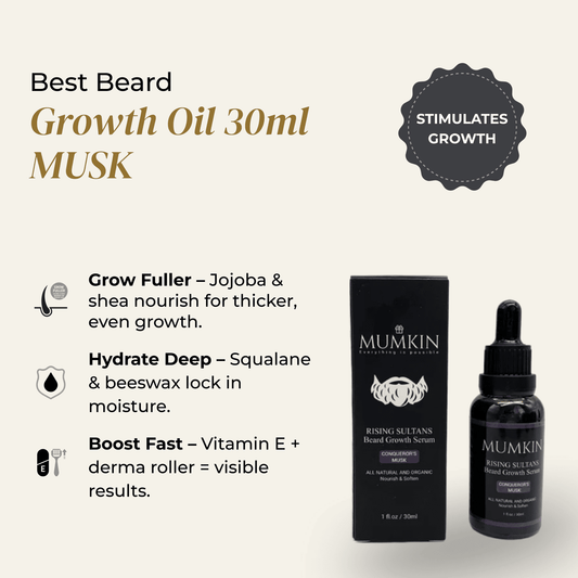 Best Beard Growth Oil 30ml MUSK | MUMKIN